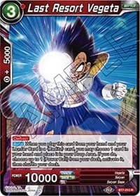 Last Resort Vegeta - Assault of the Saiyans - Dragon Ball Super: Masters card