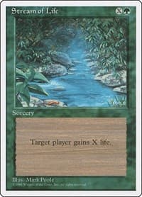 Stream of Life - Fourth Edition - Magic: The Gathering card