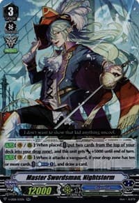 Master Swordsman, Nightstorm - V-EB08: My Glorious Justice - Cardfight Vanguard card