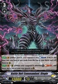 Battle Unit Commandant, Glegio - V-EB08: My Glorious Justice - Cardfight Vanguard card