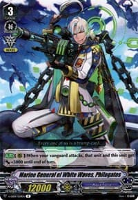 Marine General of White Waves, Philogatos - V-EB08: My Glorious Justice - Cardfight Vanguard card