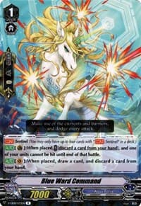 Blue Ward Command - V-EB08: My Glorious Justice - Cardfight Vanguard card