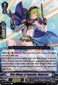 Blue Wing of Empathy, Makarios - V-EB08: My Glorious Justice - Cardfight Vanguard card