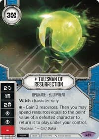 Talisman Of Resurrection (Card Only) - Spark of Hope - Star Wars: Destiny card