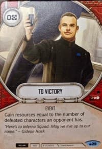 To Victory - Spark of Hope - Star Wars: Destiny card