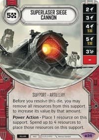 Superlaser Siege Cannon (Card Only) - Spark of Hope - Star Wars: Destiny card
