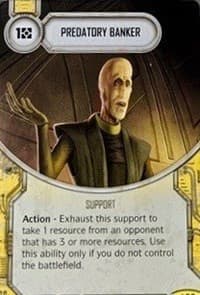 Predatory Banker - Spark of Hope - Star Wars: Destiny card