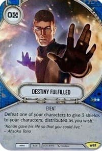 Destiny Fulfilled - Spark of Hope - Star Wars: Destiny card