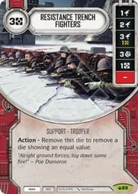 Resistance Trench Fighters (Card Only) - Spark of Hope - Star Wars: Destiny card