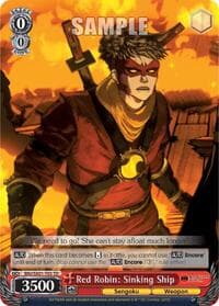 Red Robin: Sinking Ship - Batman Ninja - Weiss Schwarz card