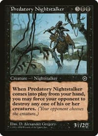 Predatory Nightstalker - Portal Second Age - Magic: The Gathering card