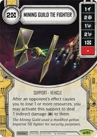 Mining Guild TIE Fighter (Card Only) - Spark of Hope - Star Wars: Destiny card