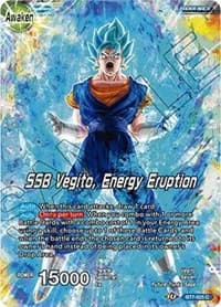 Son Goku & Vegeta // SSB Vegito, Energy Eruption - Assault of the Saiyans - Dragon Ball Super: Masters card