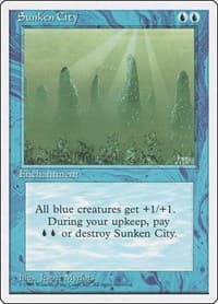 Sunken City - Fourth Edition - Magic: The Gathering card