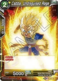 Cabba, Undisguised Rage - Assault of the Saiyans - Dragon Ball Super: Masters card