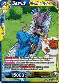 Beerus, Fickle God - Assault of the Saiyans - Dragon Ball Super: Masters card