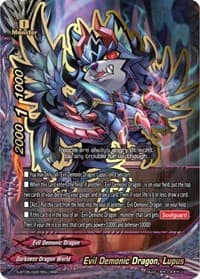 Evil Demonic Dragon, Lupus - War of Dragods - Future Card BuddyFight card