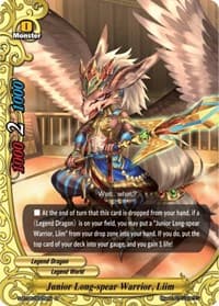 Junior Long-spear Warrior, Liim - War of Dragods - Future Card BuddyFight card