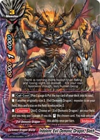 Indolent Evil Demonic Dragon, Sloth - War of Dragods - Future Card BuddyFight card