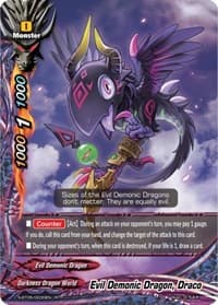 Evil Demonic Dragon, Draco - War of Dragods - Future Card BuddyFight card