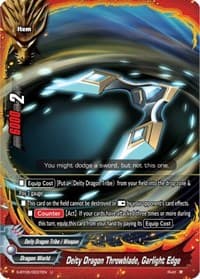 Deity Dragon Throwing Knife, Garlight Edge - War of Dragods - Future Card BuddyFight card