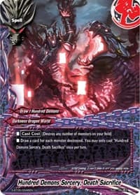 Hundred Demons Sorcery, Death Sacrifice - War of Dragods - Future Card BuddyFight card