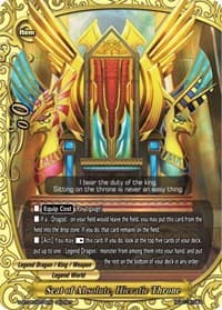Seat of Absolute, Hieratic Throne - War of Dragods - Future Card BuddyFight card