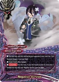 Negative Survive - War of Dragods - Future Card BuddyFight card