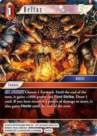 Belias EX - Opus IX - Final Fantasy TCG card