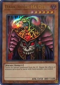 Dark Ruler Ha Des - The Lost Art Promotion - YuGiOh card