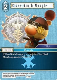 Class Ninth Moogle - Opus IX - Final Fantasy TCG card