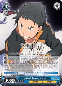 United Trust, Subaru - Re:ZERO Vol.2 - Weiss Schwarz card