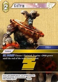 Golem EX - Opus IX - Final Fantasy TCG card