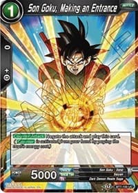 Son Goku, Making an Entrance - Assault of the Saiyans - Dragon Ball Super: Masters card