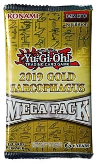 2019 Mega-Tins Mega Pack - 2019 Gold Sarcophagus Tin Mega Pack - YuGiOh card
