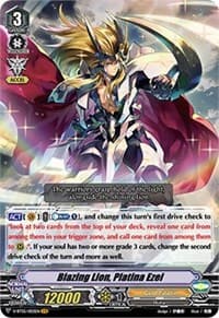 Blazing Lion, Platina Ezel - V-BT05: Aerial Steed Liberation - Cardfight Vanguard card