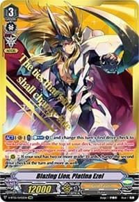 Blazing Lion, Platina Ezel (SVR) - V-BT05: Aerial Steed Liberation - Cardfight Vanguard card