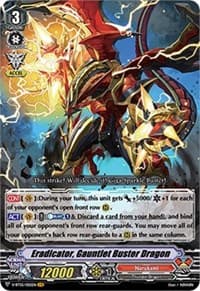 Eradicator, Gauntlet Buster Dragon - V-BT05: Aerial Steed Liberation - Cardfight Vanguard card
