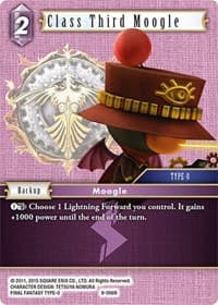 Class Third Moogle - Opus IX - Final Fantasy TCG card