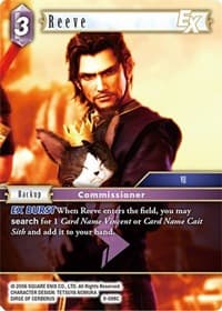 Reeve EX - Opus IX - Final Fantasy TCG card