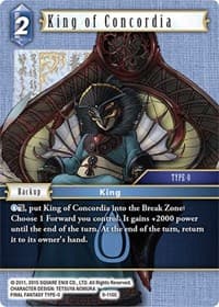 King of Concordia - Opus IX - Final Fantasy TCG card