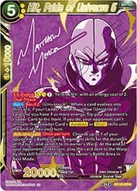 Hit, Pride of Universe 6 (SPR Signature) - Assault of the Saiyans - Dragon Ball Super: Masters card