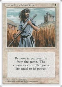 Swords to Plowshares - Fourth Edition - Magic: The Gathering card