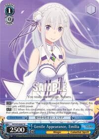 Gentle Appearance, Emilia - Re:ZERO Vol.2 - Weiss Schwarz card