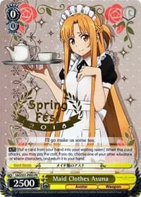 Maid Clothes Asuna (Hot Stamped) - Sword Art Online The Movie: -Ordinal Scale- - Weiss Schwarz card