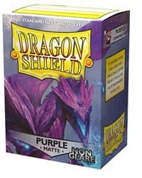 Dragon Shield Non-Glare Matte Purple Sleeves (100-Pack) - Dragon Shield Card Sleeves - Card Sleeves card