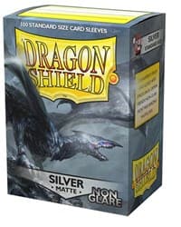 Dragon Shield Non-Glare Matte Silver Sleeves (100-Pack) - Dragon Shield Card Sleeves - Card Sleeves card