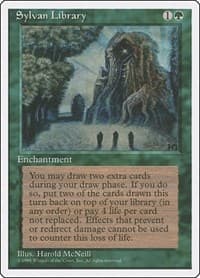 Sylvan Library - Fourth Edition - Magic: The Gathering card