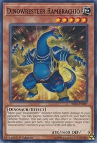Dinowrestler Rambrachio - Rising Rampage - YuGiOh card