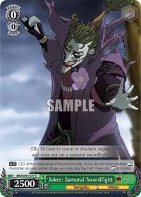 Joker: Samurai Swordfight - Batman Ninja - Weiss Schwarz card